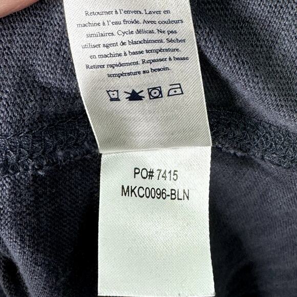 Faherty Sunwashed Slub Hoodie Shirt in Blue Nights Organic Cotton Men's Size XXL - Picture 8 of 12